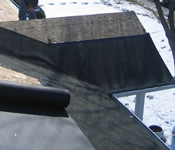installing ice barrier on a roof